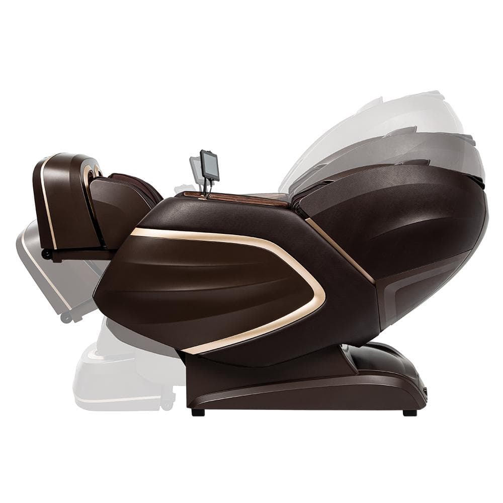 AmaMedic Hilux 4D — Brown finish, reclined view