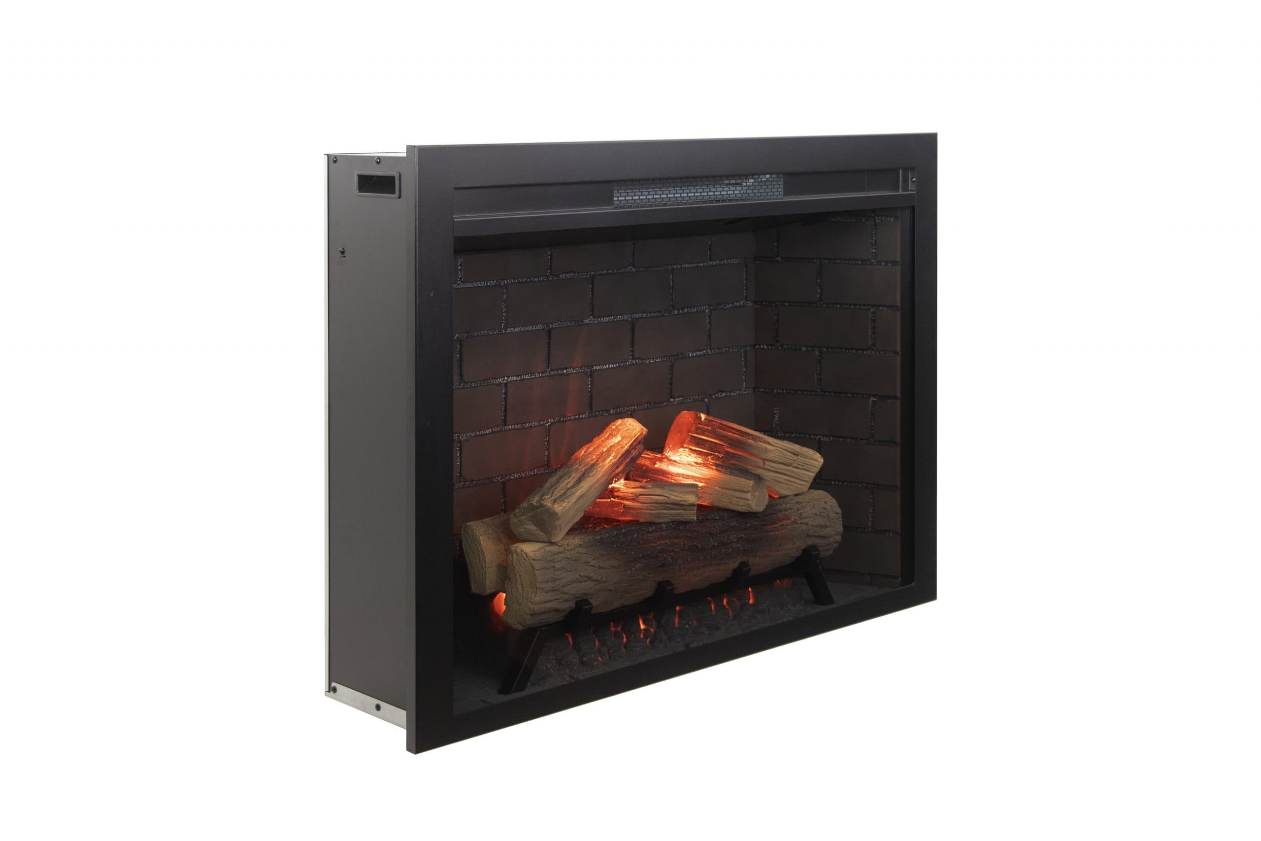 CE33 three quarter view with glowing log media