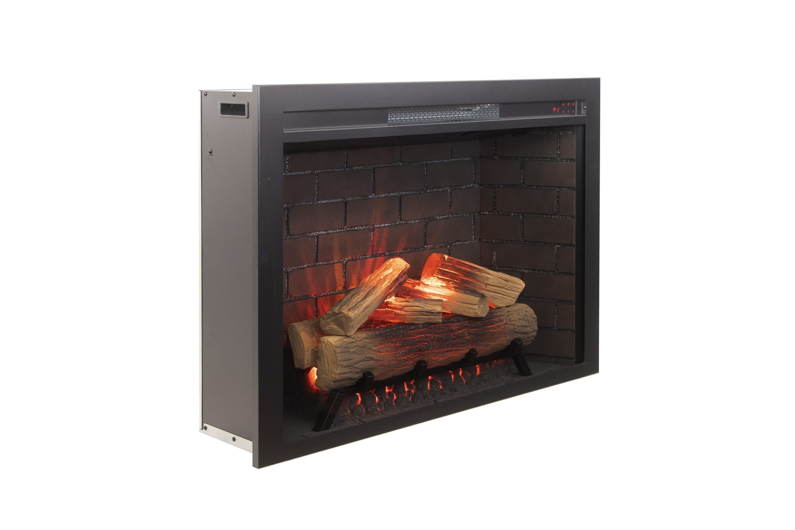 CE33 three quarter view with brighter flame setting