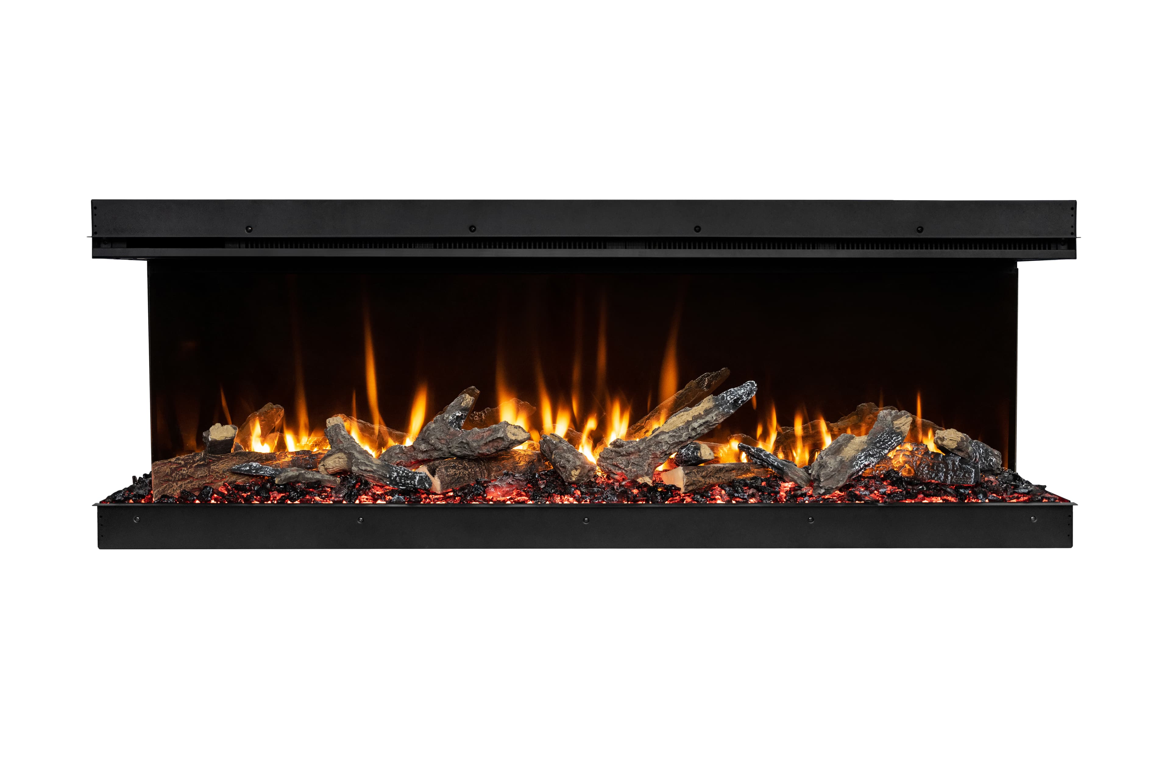 Original manufacturer photograph of LumaForest LF63 with optional oak and illuminated log media