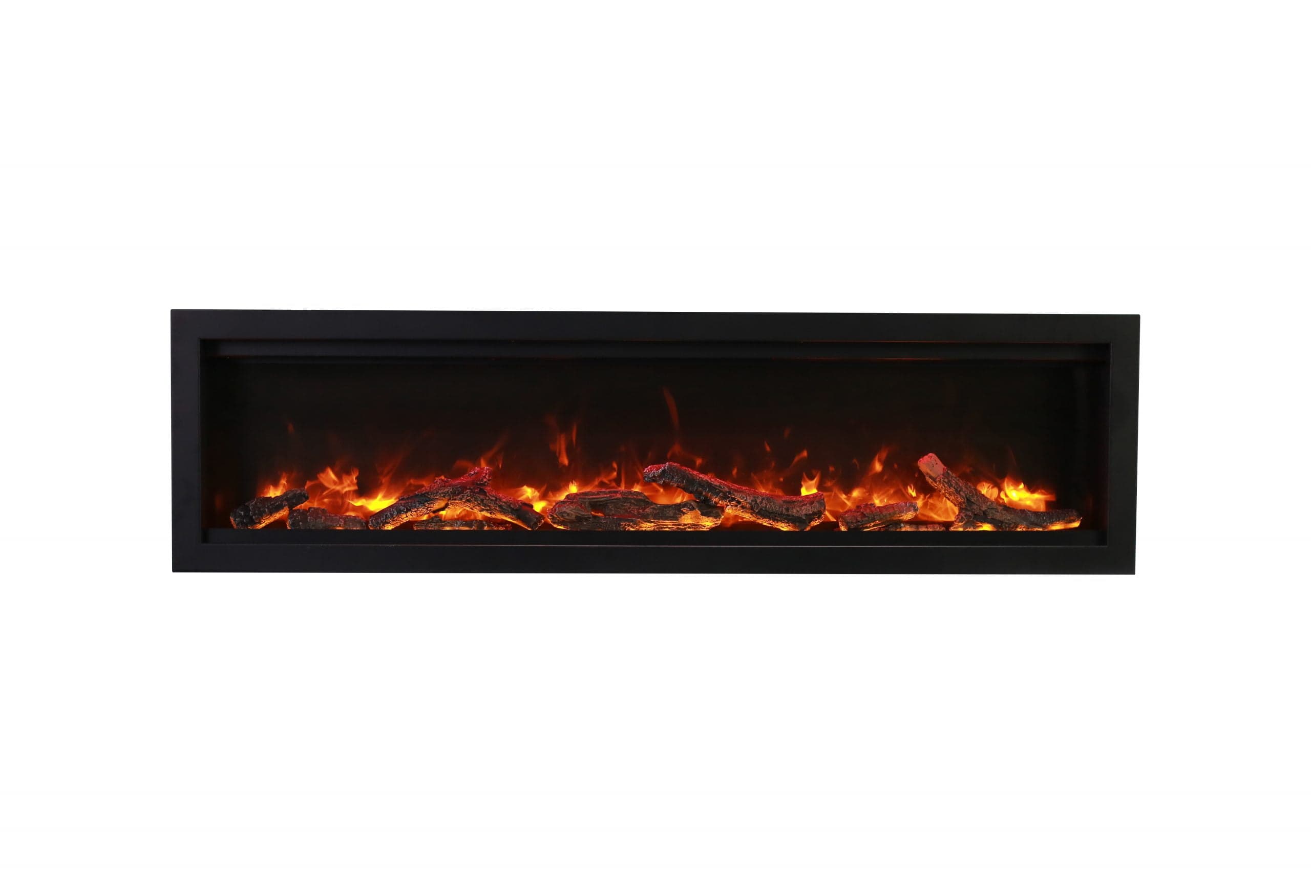 Symmetry Bespoke 60 with optional oak log media and yellow flames