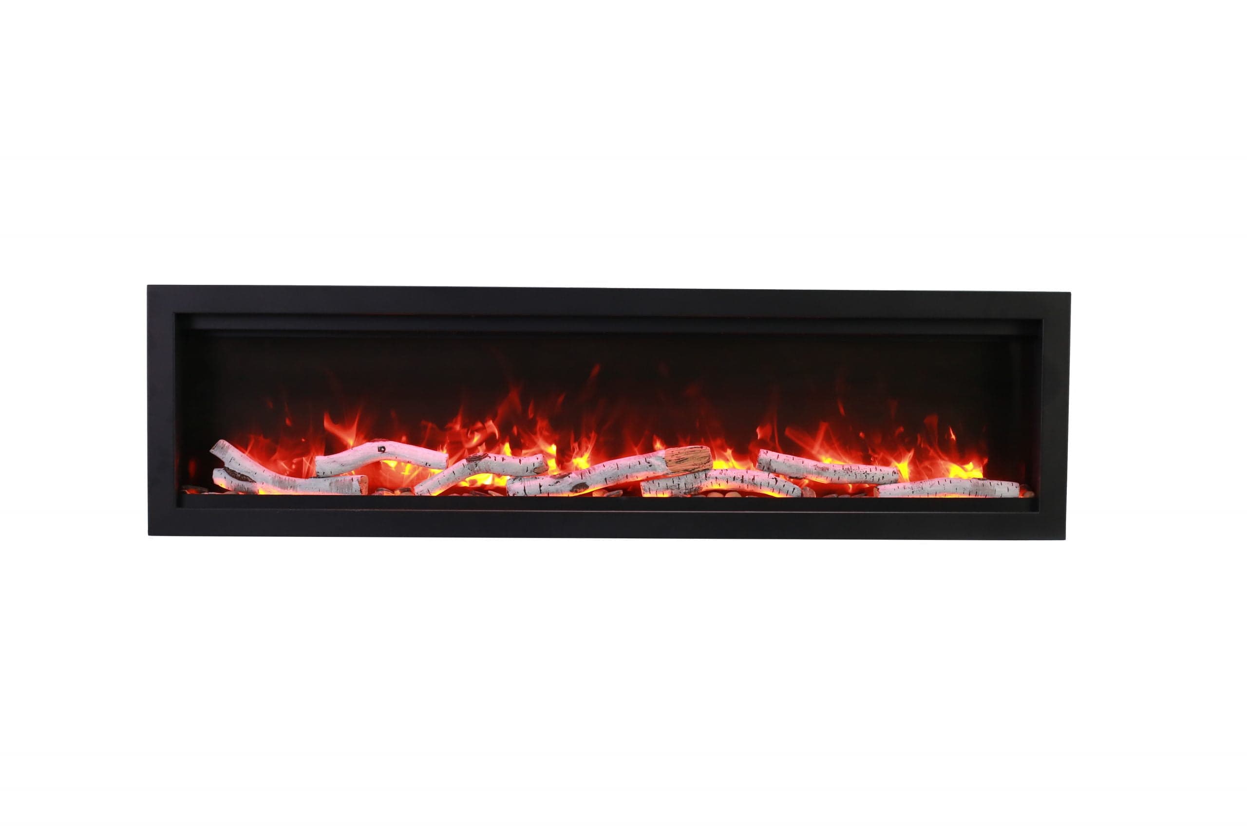 Symmetry Bespoke 60 with optional birch logs and orange flames
