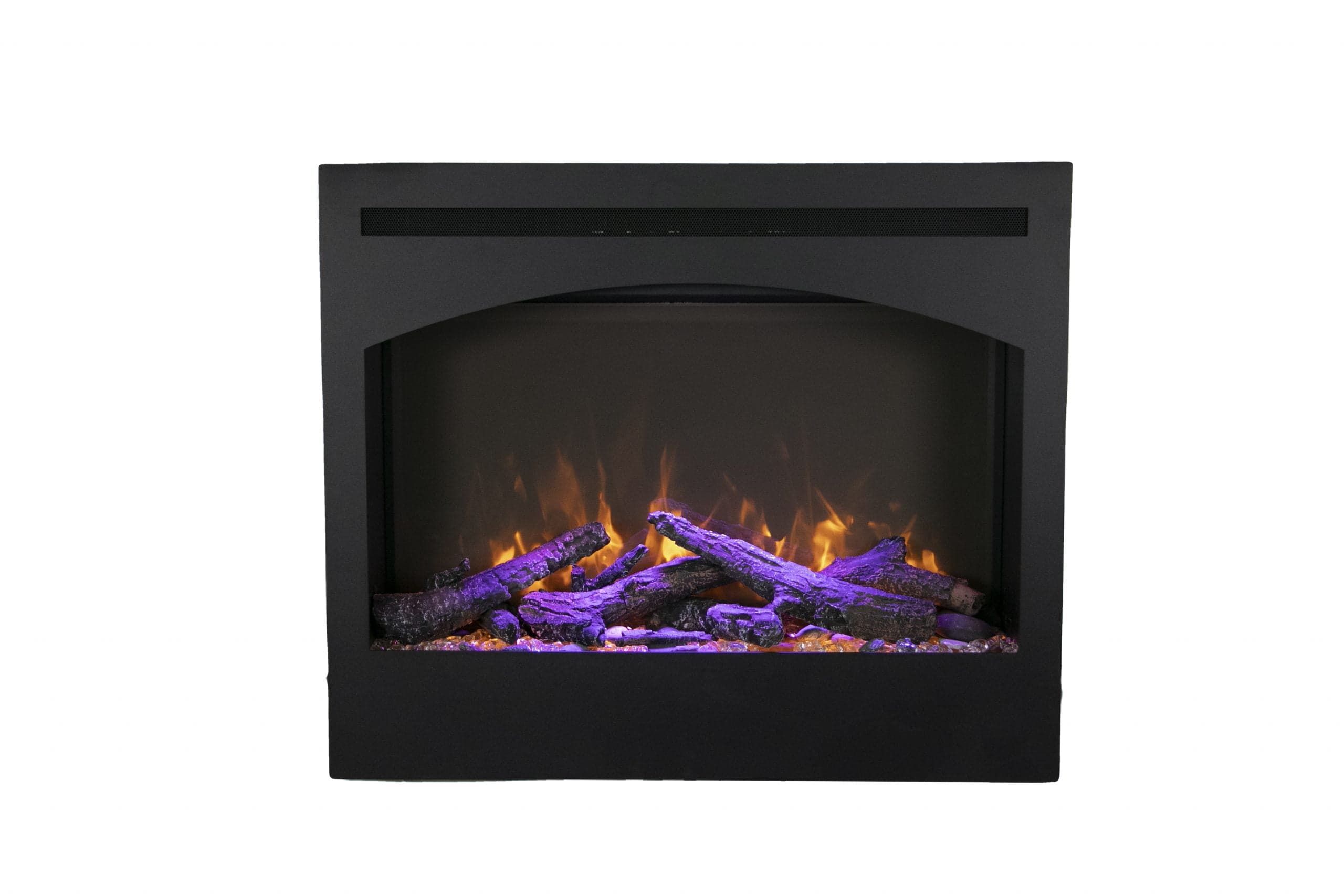 ZECL31 with optional arch surround and oak media under violet lights