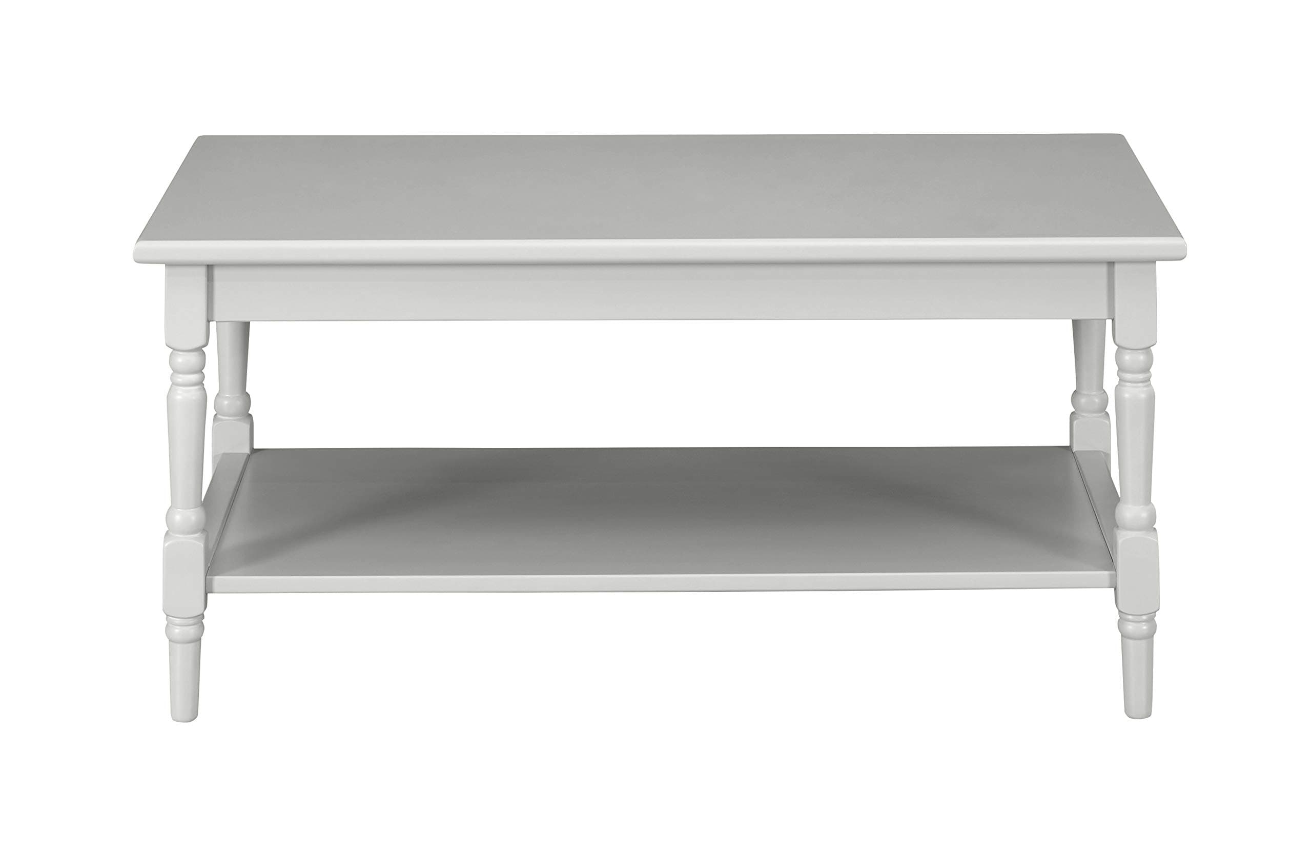 Ravenna Home Angela coffee table, straight long-side view.