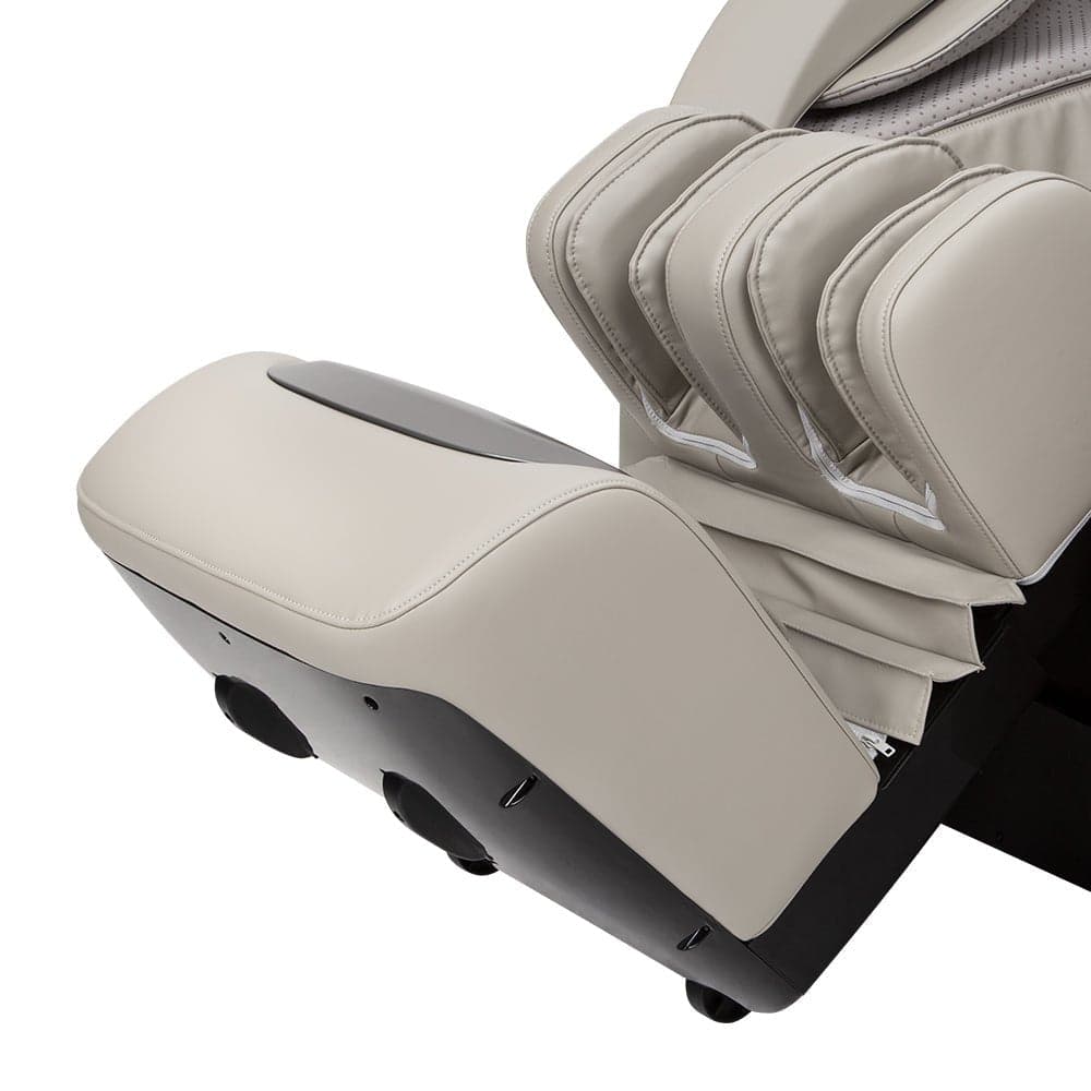 Osaki 3D Dreamer V2 — Taupe finish, footrest detail