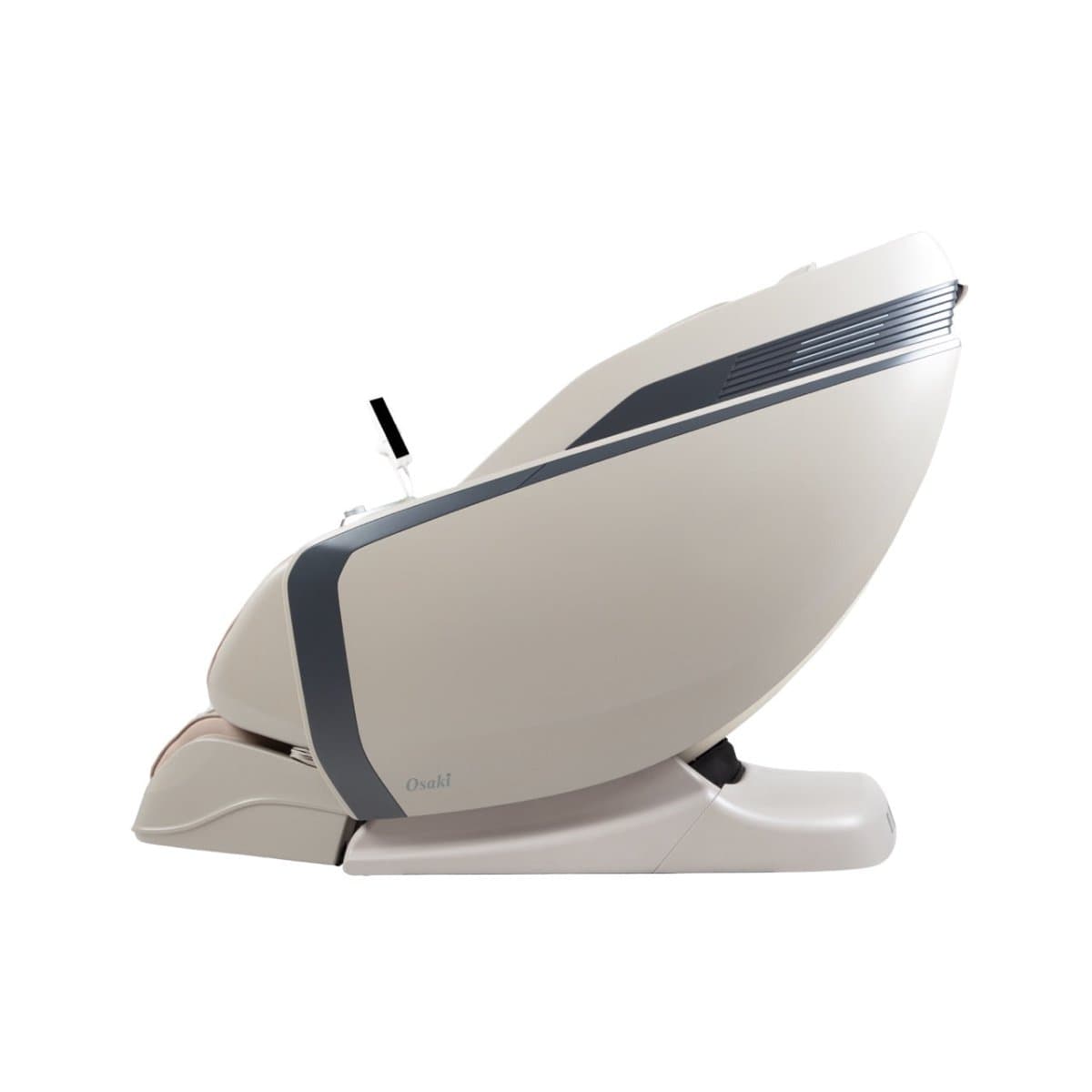 Osaki Ai Monarch LE Massage Chair — Taupe finish, side view