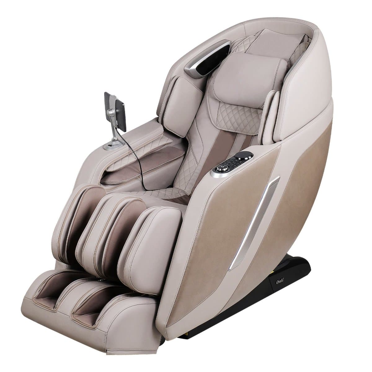 Osaki OP-4D Ultima Massage Chair — Beige finish, three-quarter view
