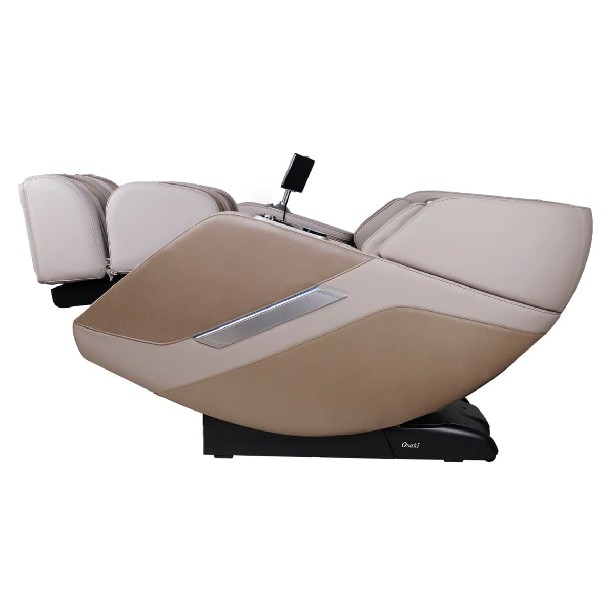 Osaki OP-4D Ultima Massage Chair — Beige finish, reclined view