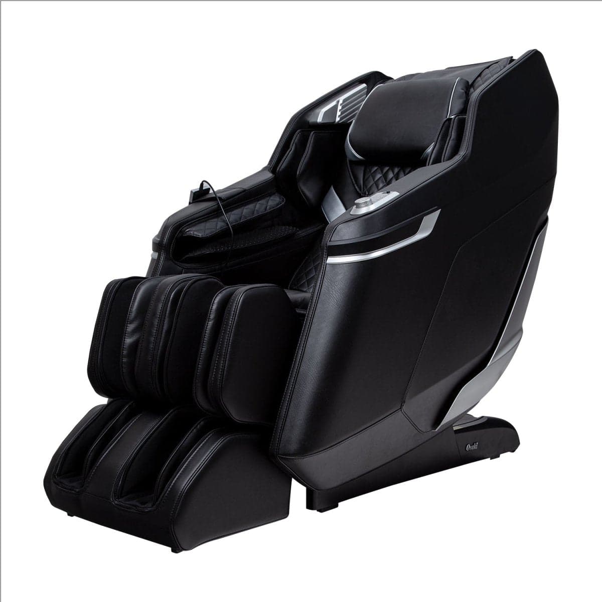 Osaki OS-3D Belmont — Black finish, three-quarter view