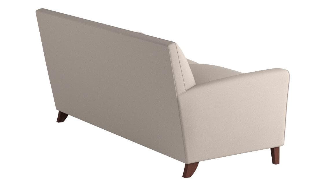 Rivet Lawson Modern Angled Sofa Dove — Dove, opposite rear view