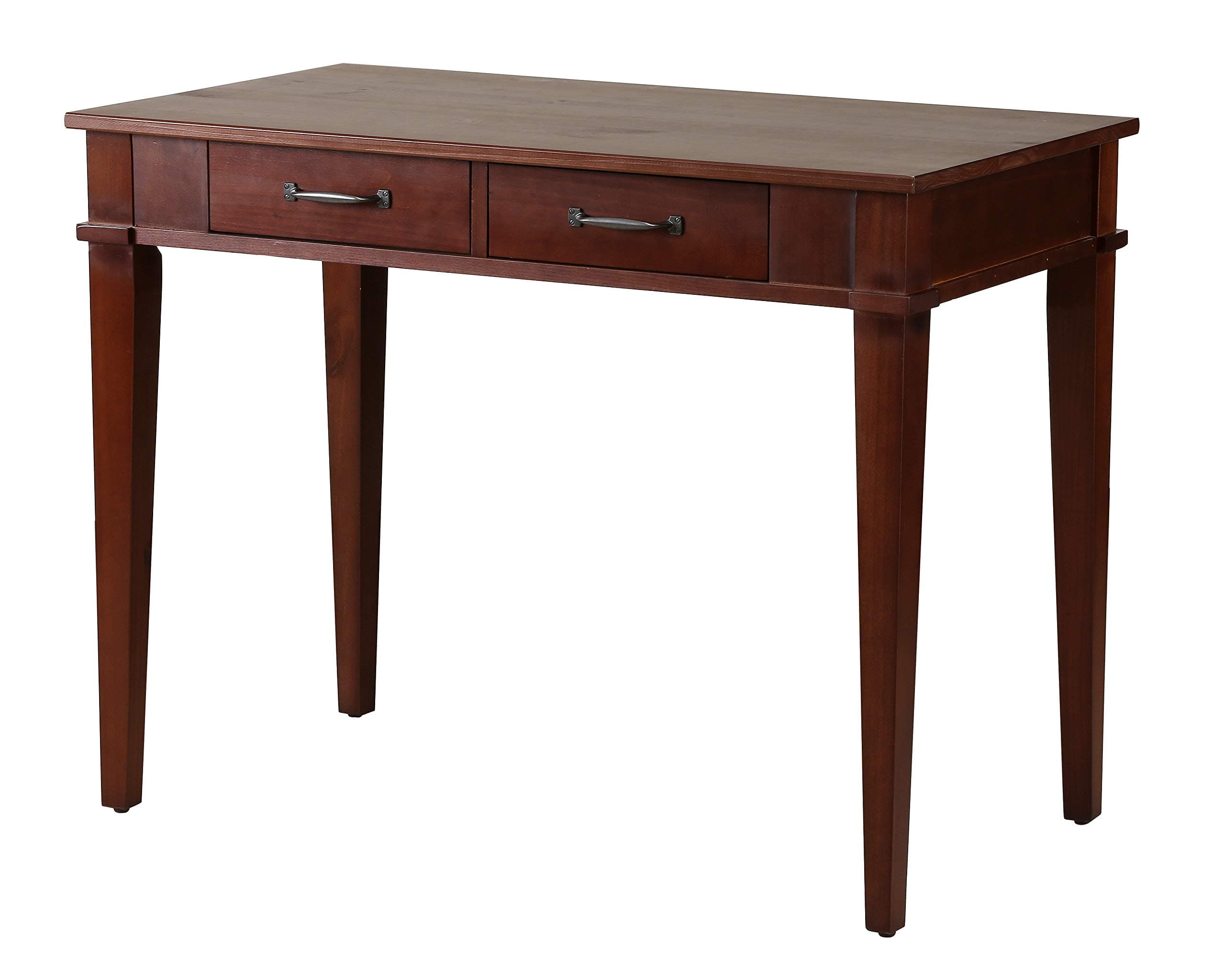 Rivet Classic Desk Dark Espresso — Dark Espresso, front three-quarter view