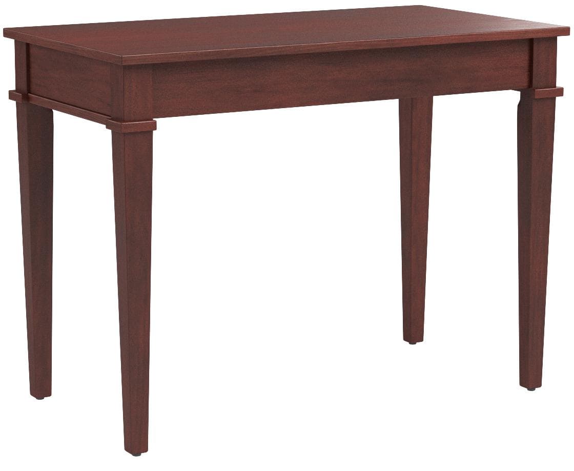 Rivet Classic Desk Dark Espresso — Dark Espresso, rear view