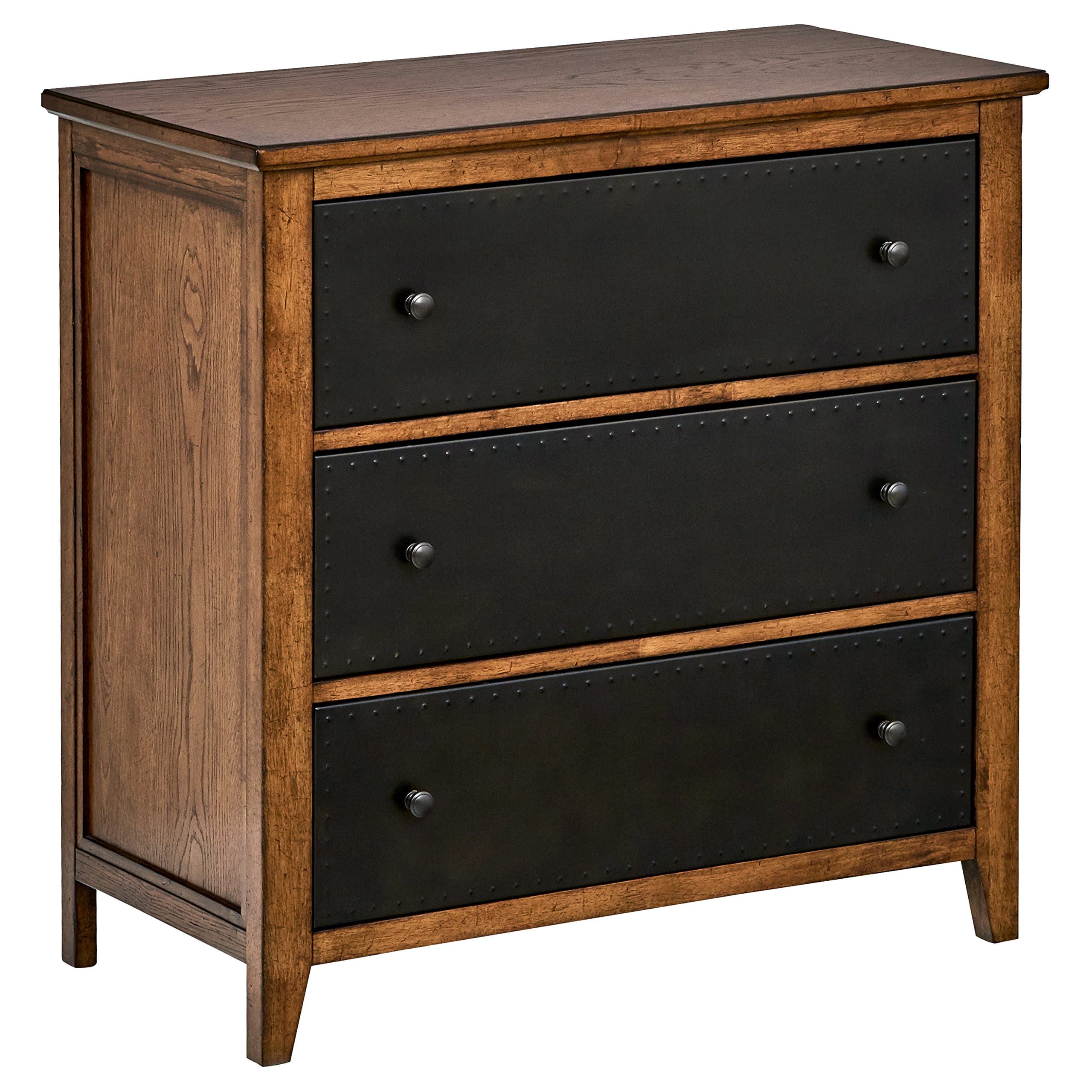 Stone & Beam Newport 3-Drawer Bedroom Dresser Toffee Oak — Toffee Oak, front three-quarter view