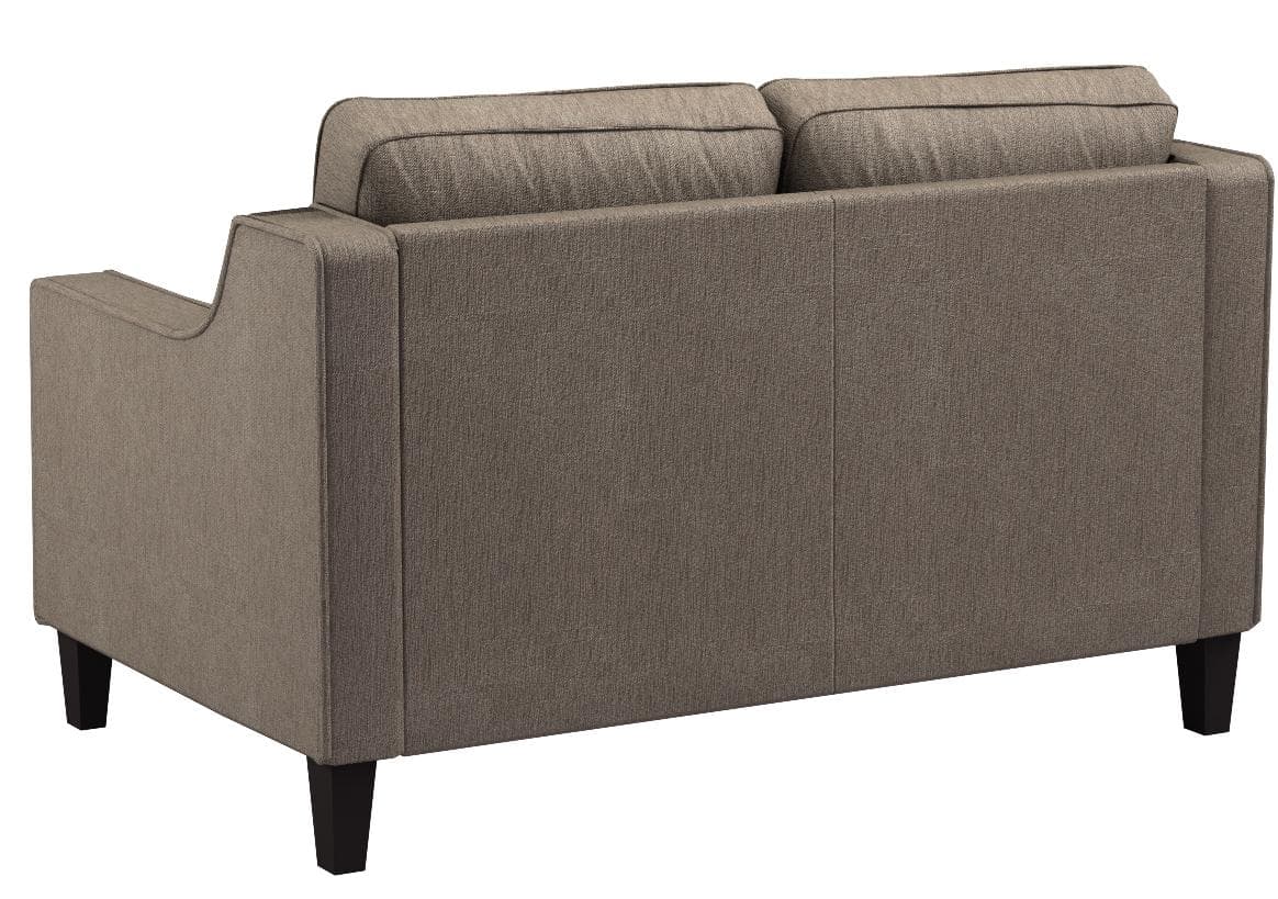 Stone & Beam Blaine Modern Loveseat Sofa Light Grey — Light Grey, rear view