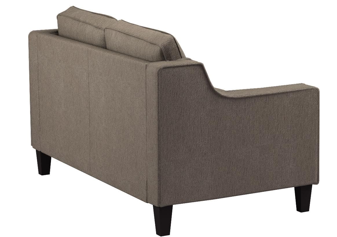 Stone & Beam Blaine Modern Loveseat Sofa Light Grey — Light Grey, opposite rear view