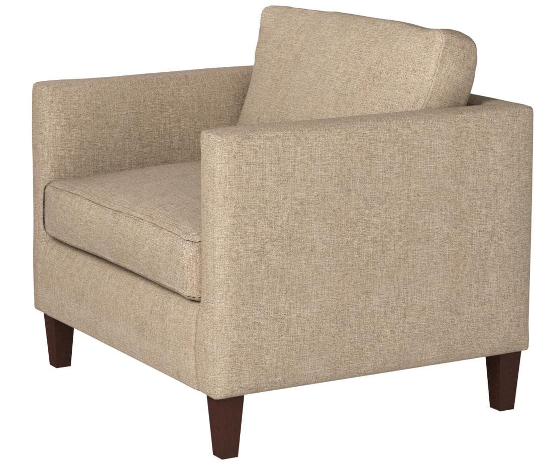 Stone & Beam Andover Modern Living Room Accent Chair Dark Tan — Dark Tan, alternate front view