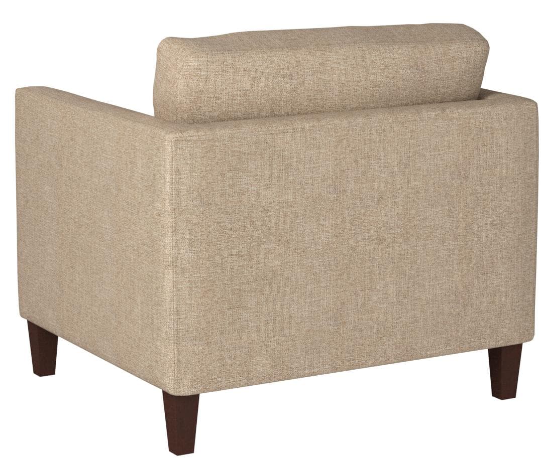 Stone & Beam Andover Modern Living Room Accent Chair Dark Tan — Dark Tan, rear view