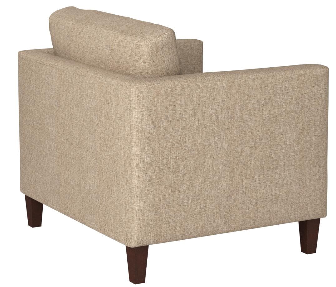 Stone & Beam Andover Modern Living Room Accent Chair Dark Tan — Dark Tan, opposite rear view
