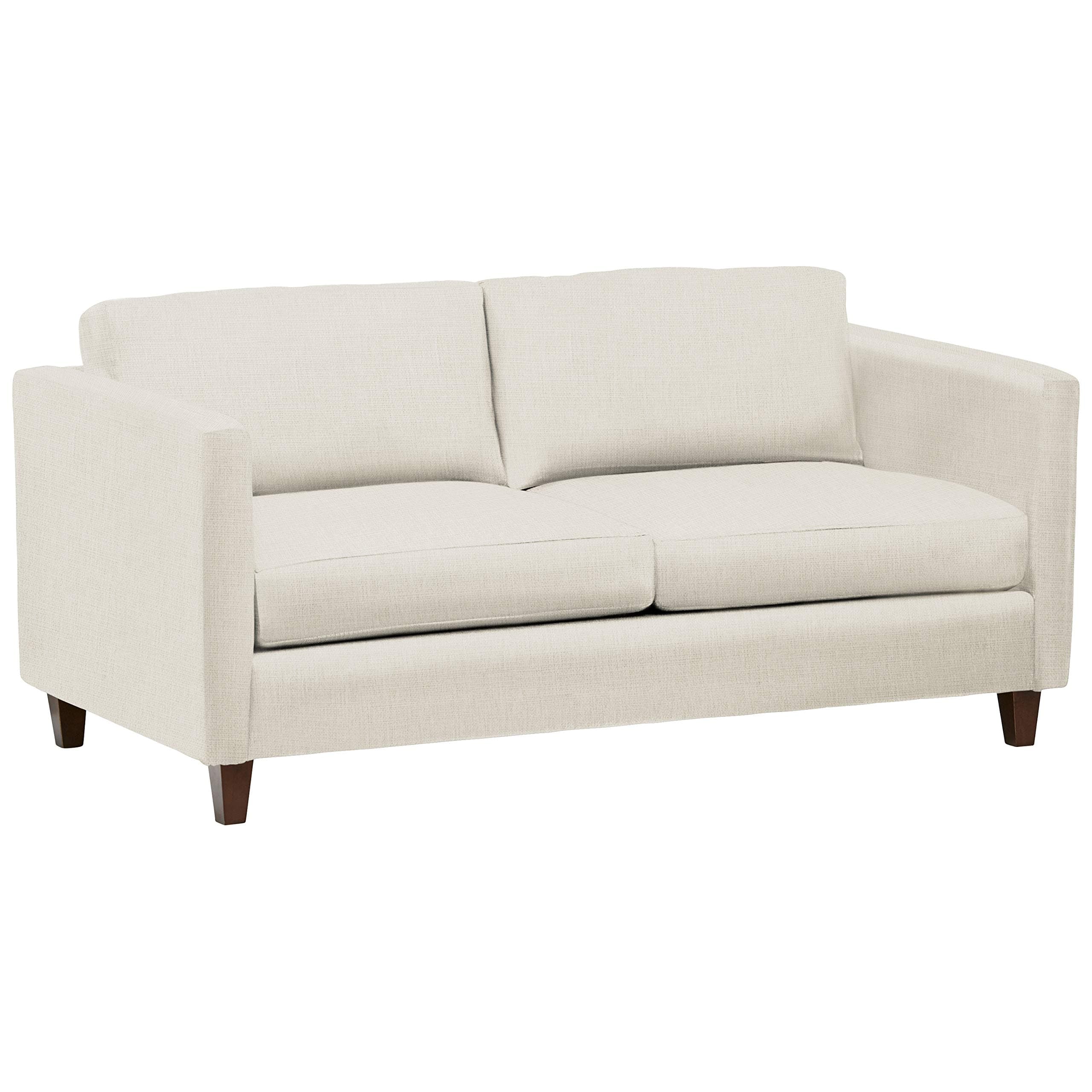 Stone & Beam Andover Modern Loveseat Sofa Sand — Sand, front three-quarter view