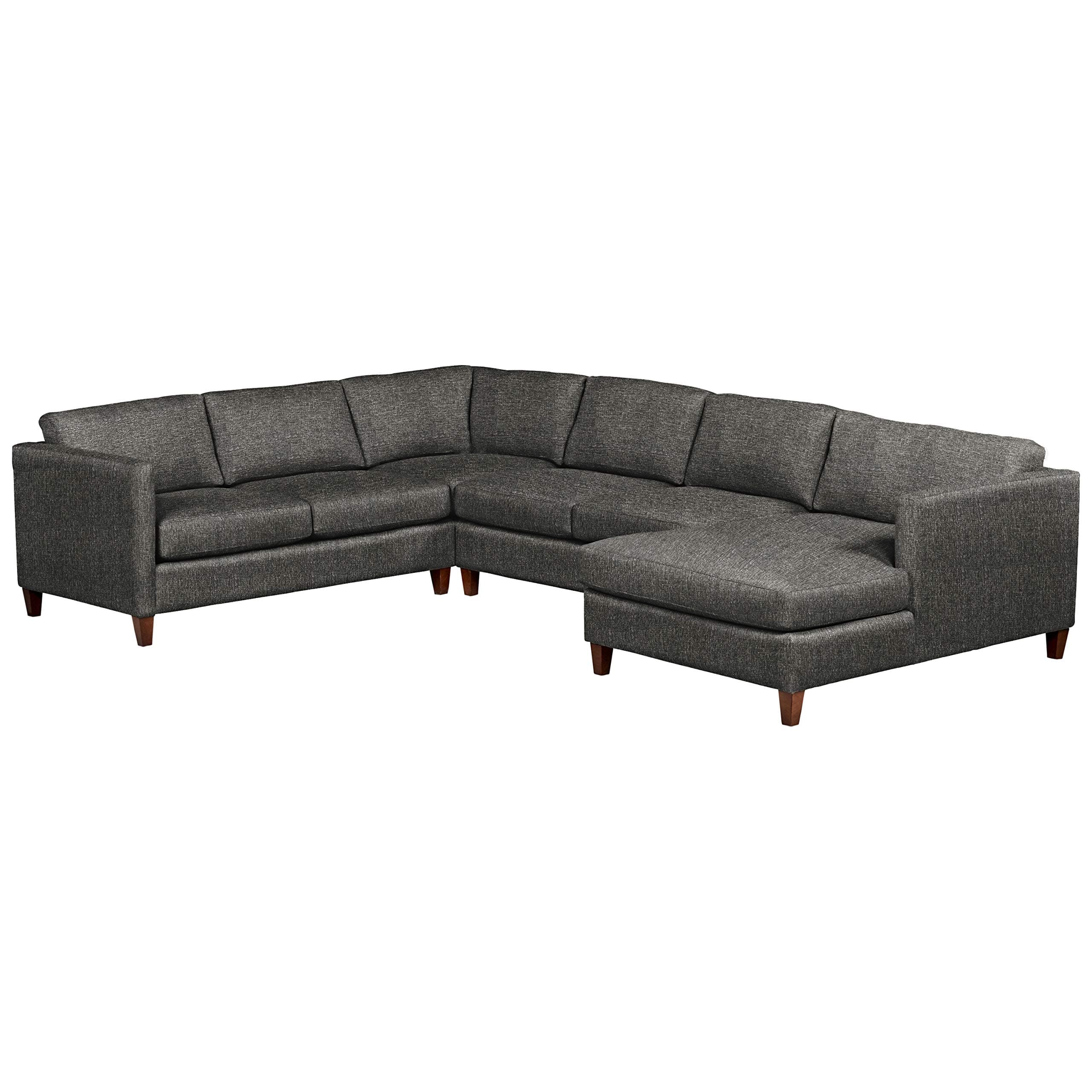 Stone & Beam Andover Modern Left U-Sectional Sofa Charcoal — Charcoal, front three-quarter view