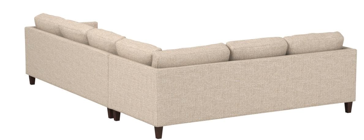 Stone & Beam Andover Modern Right L-Sectional Sofa Tan — Tan, rear view