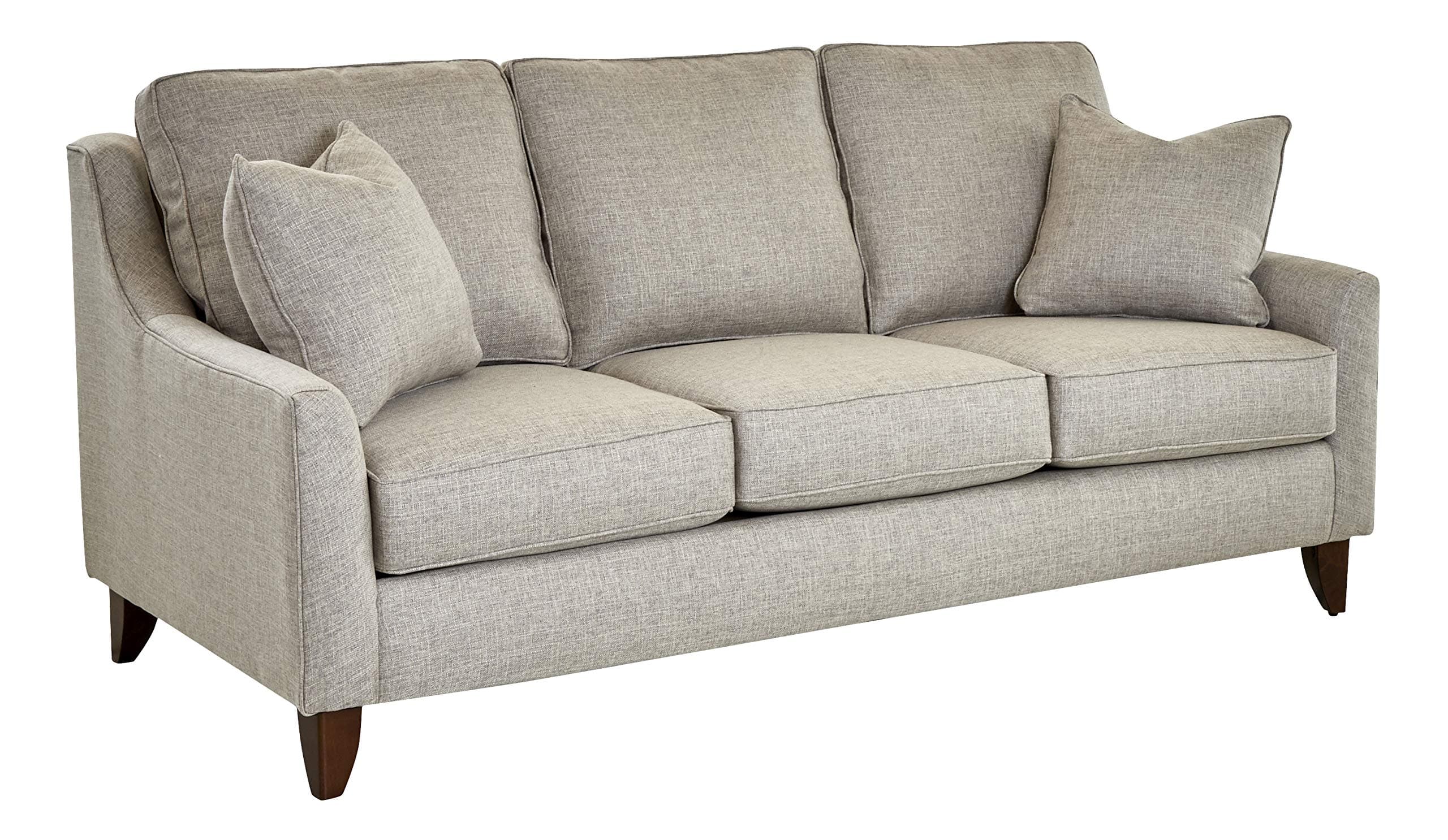 Stone & Beam Troy Upholstered Sofa Couch Ash Gray — Ash Gray, front three-quarter view
