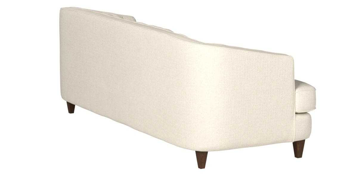 Stone & Beam Leila Tufted Sofa Sandstone — Sandstone, opposite rear view