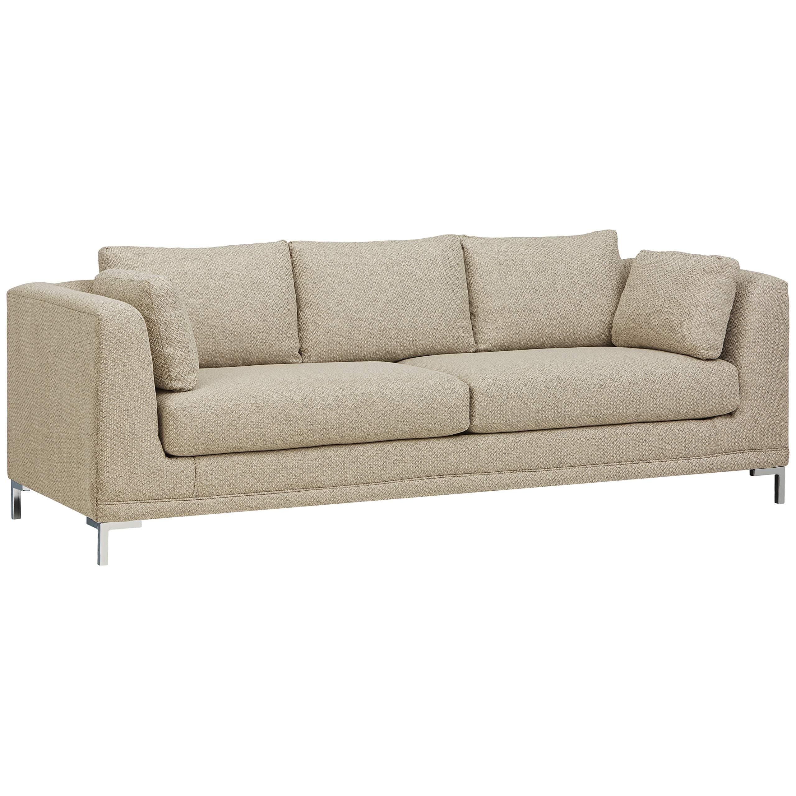 Stone & Beam Westcott Contemporary 93" Sofa, Fabric Haze — Haze, front three-quarter view
