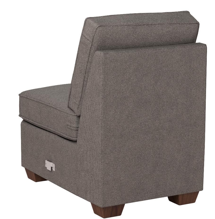 Stone & Beam Bagley Sectional Component Armless Chair Stone — Stone, rear view