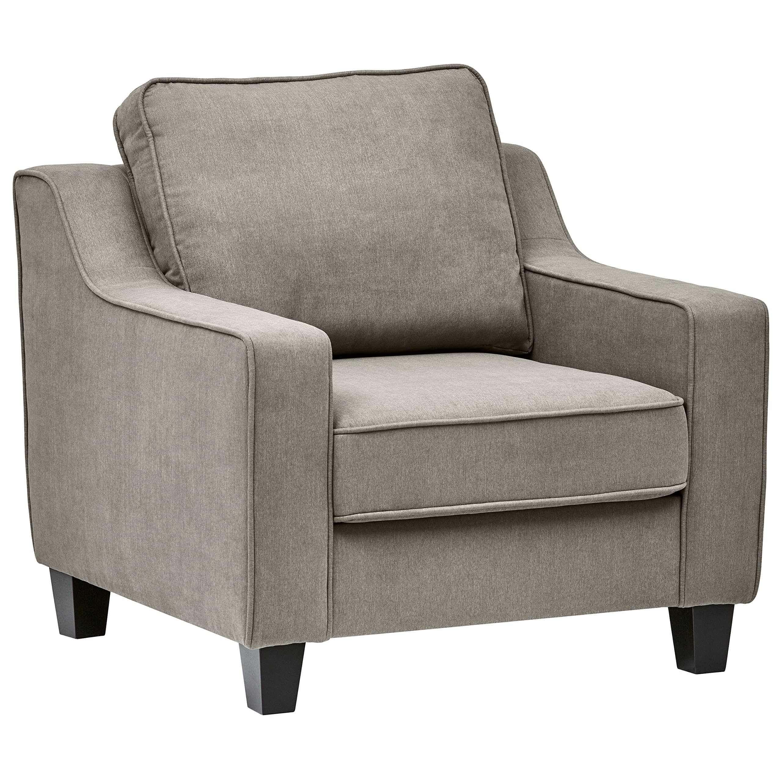 Stone & Beam Isabel Traditional Accent Chair Slate Grey — Slate Grey, front three-quarter view
