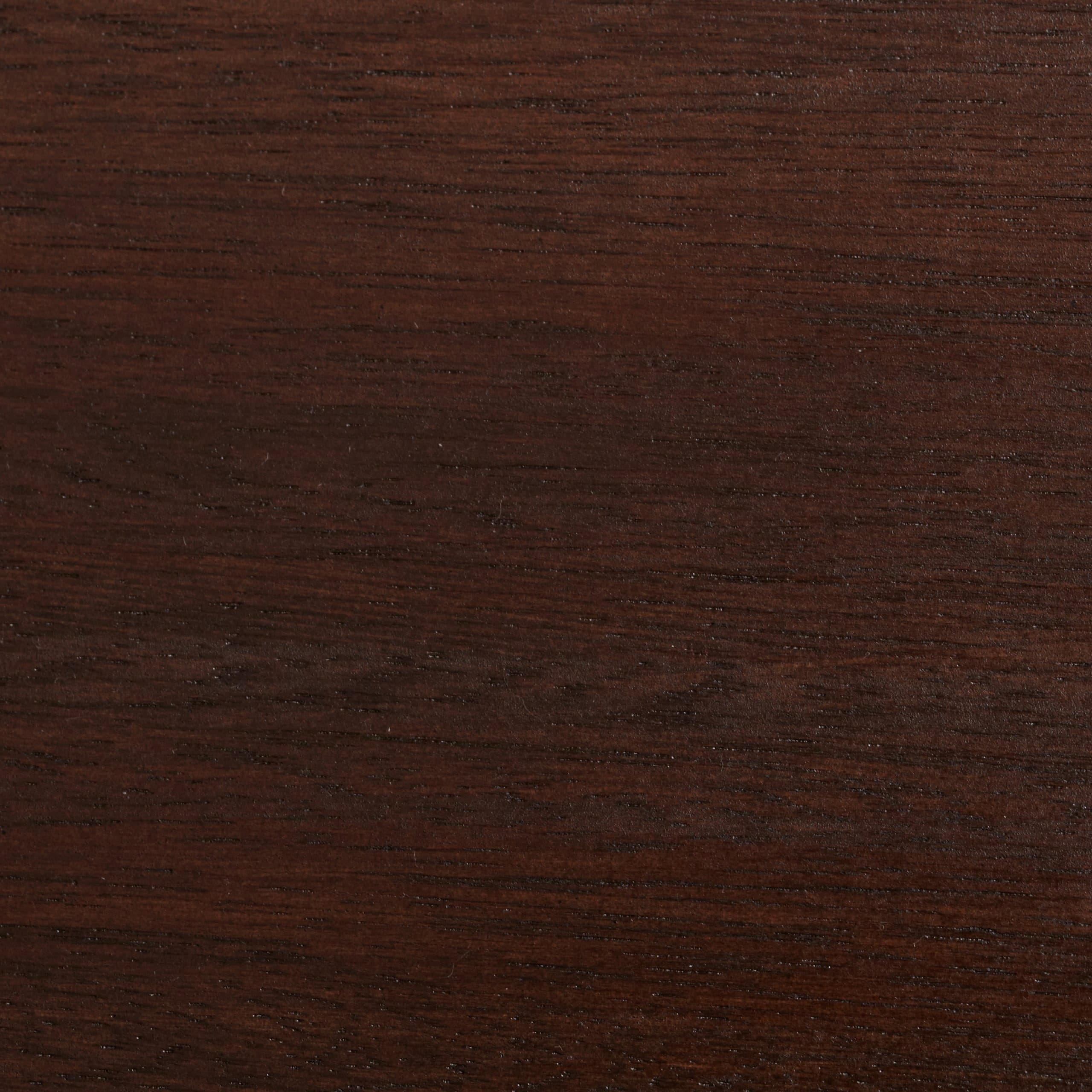 Strathwood Redonda Hardwood Rocking Chair, Dark Brown — close view of the wooden back slats.