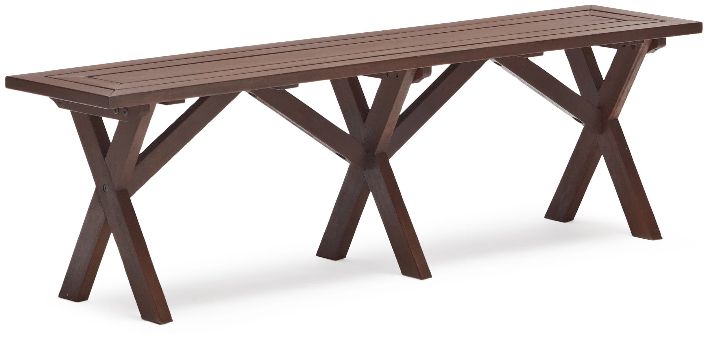 Strathwood Basics Picnic Table Bench, Set of 2 — one picnic bench at an angle.
