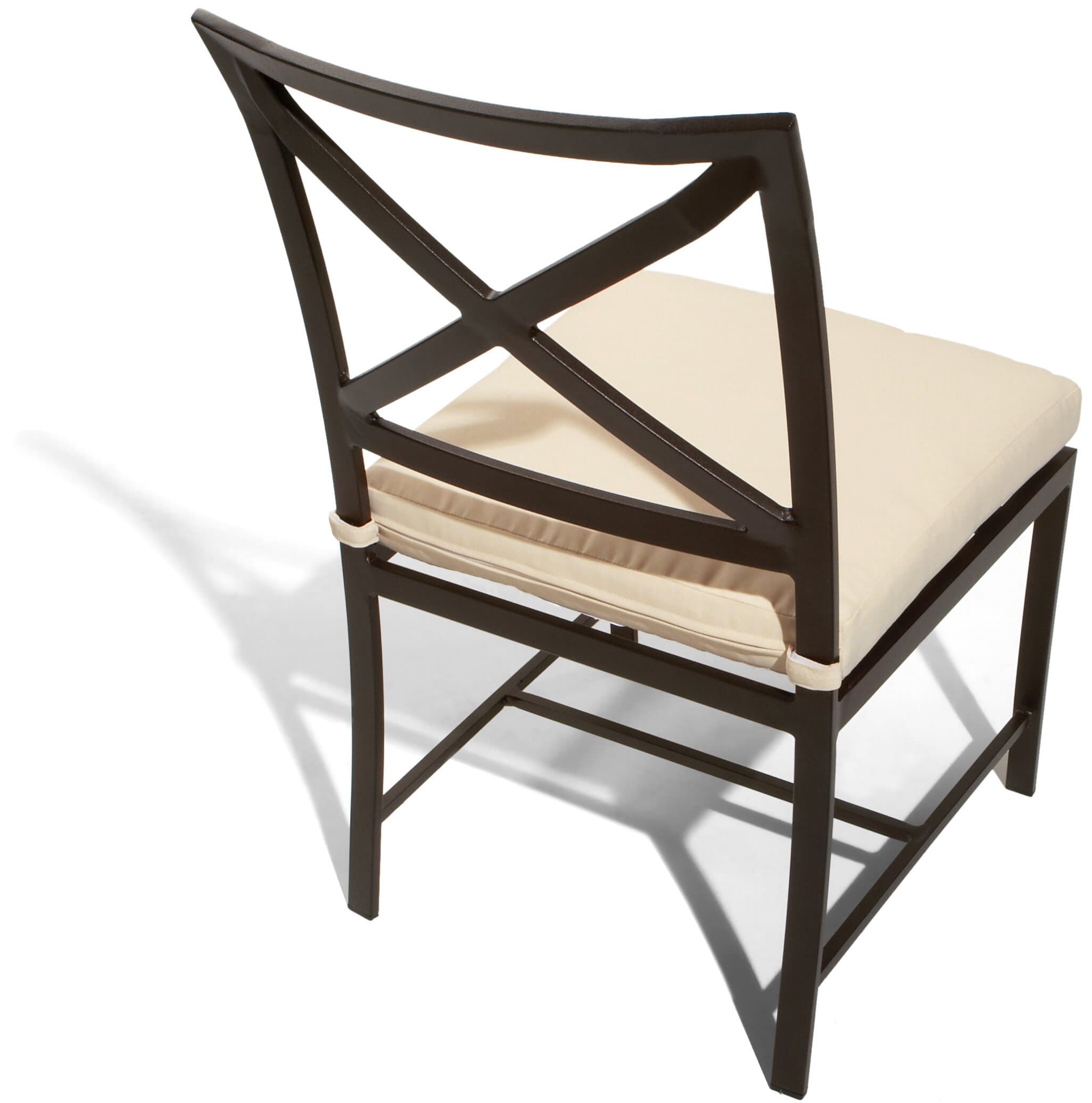 Strathwood Falkner Dining Side Chair, Set of 2 — back and side view.
