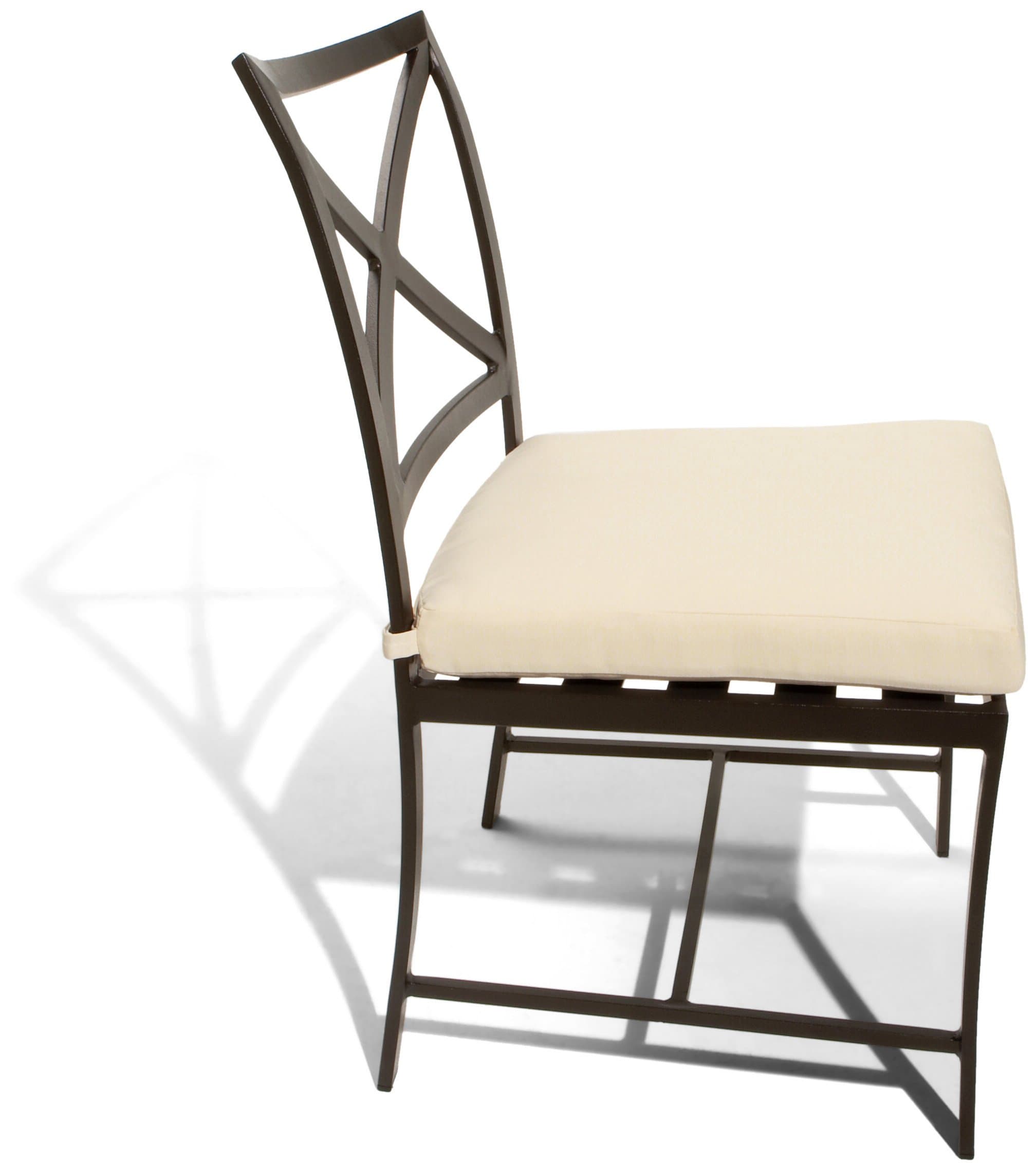 Strathwood Falkner Dining Side Chair, Set of 2 — single chair in profile.