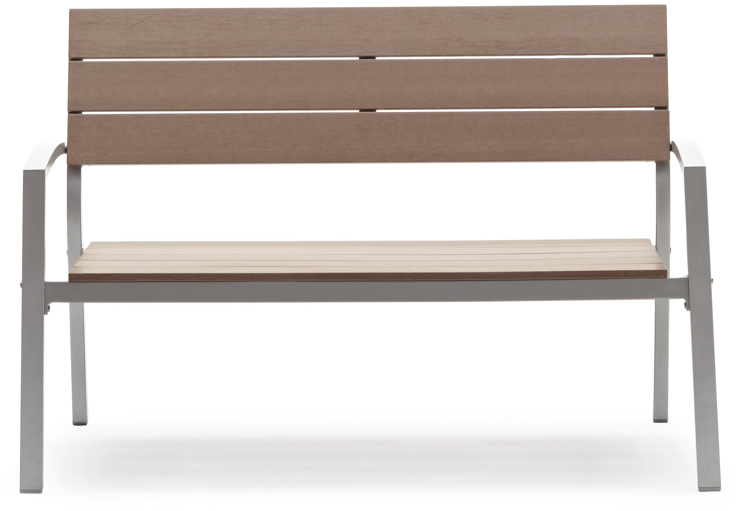 Strathwood Brook 2-Seater Bench — straight-on bench front.