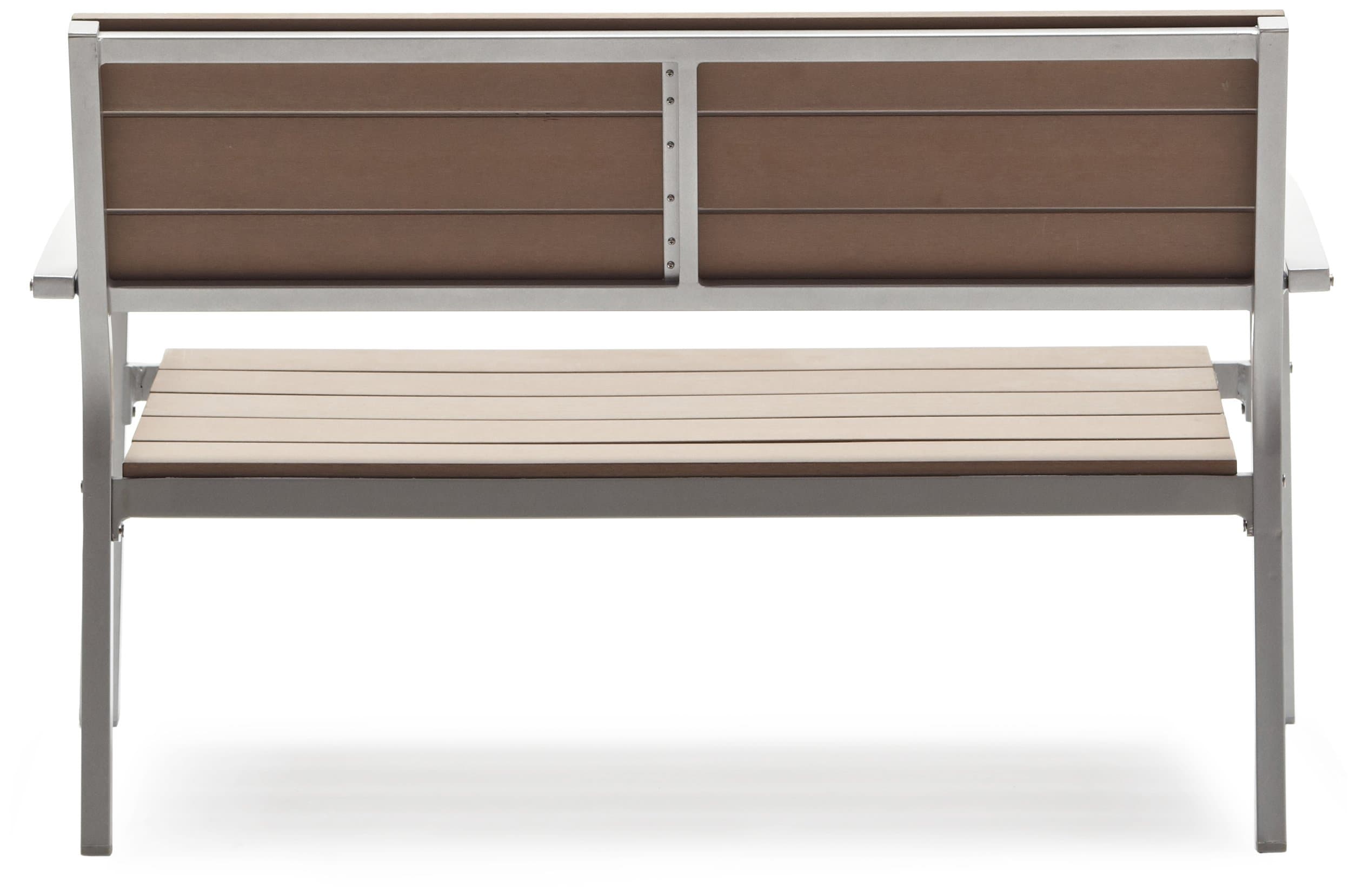 Strathwood Brook 2-Seater Bench — rear frame and slats.
