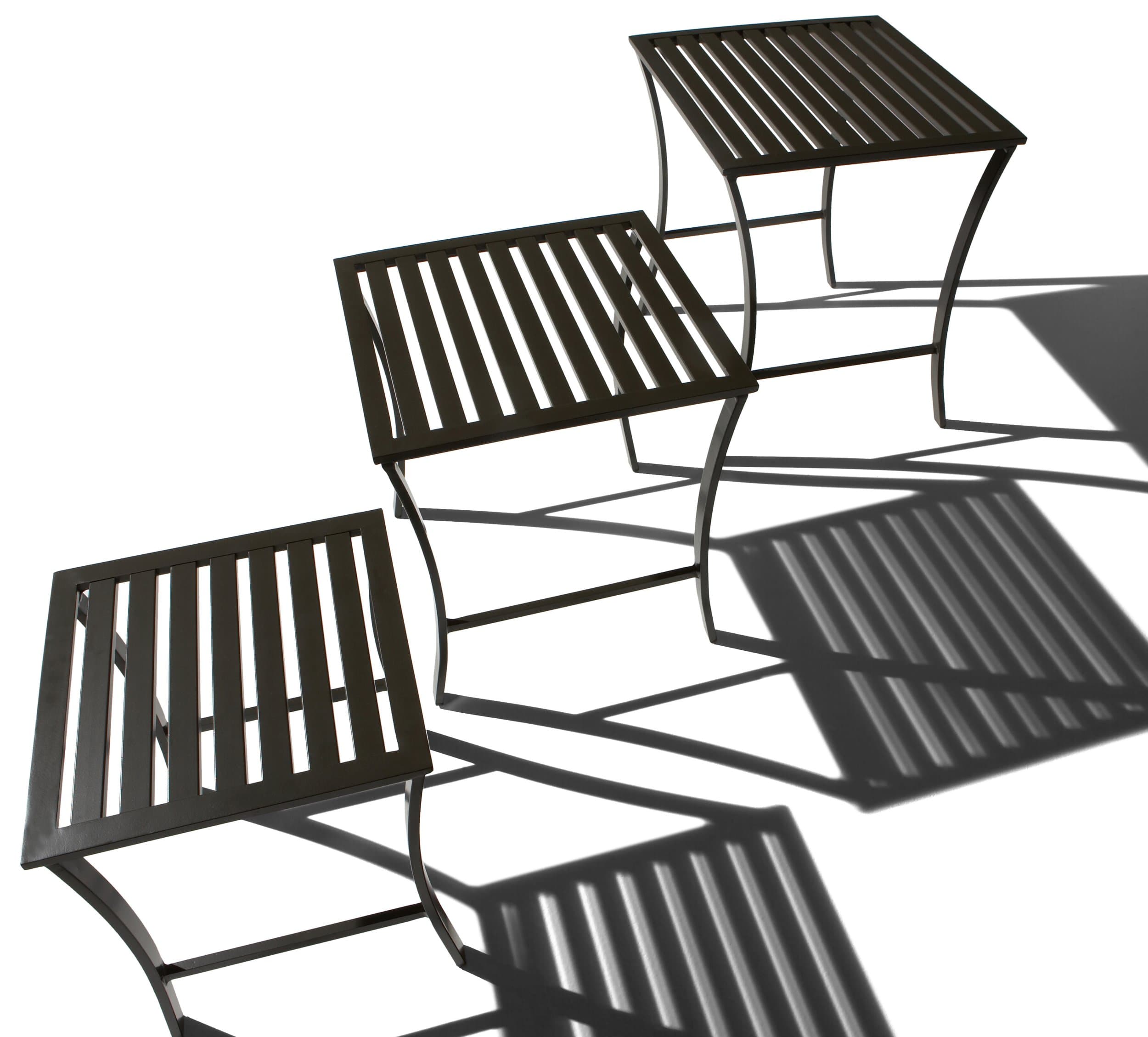 Strathwood Falkner Grand Isle nesting tables arranged separately