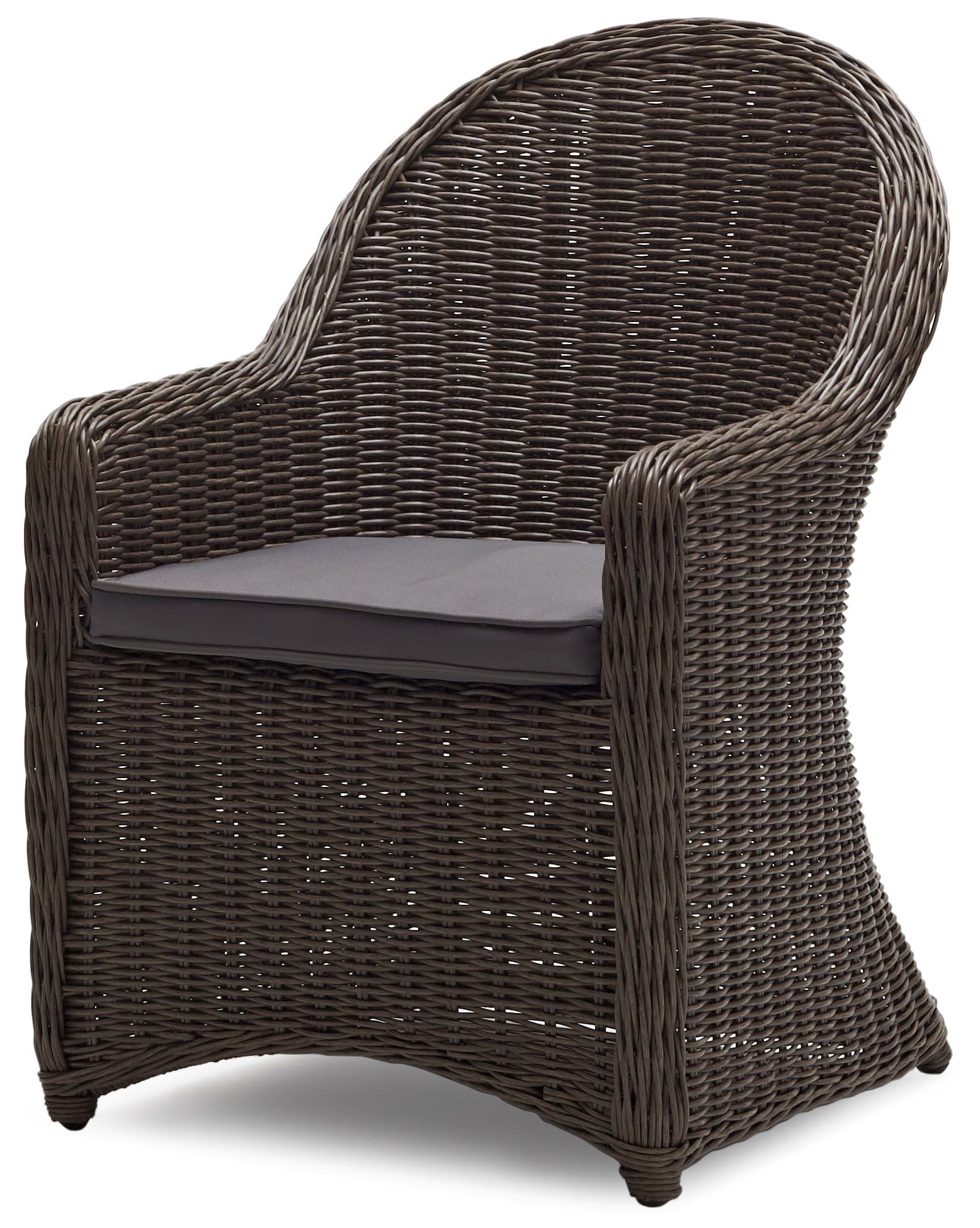 Strathwood Hayden All-Weather Wicker Bistro Chair — bistro chair at an angle.