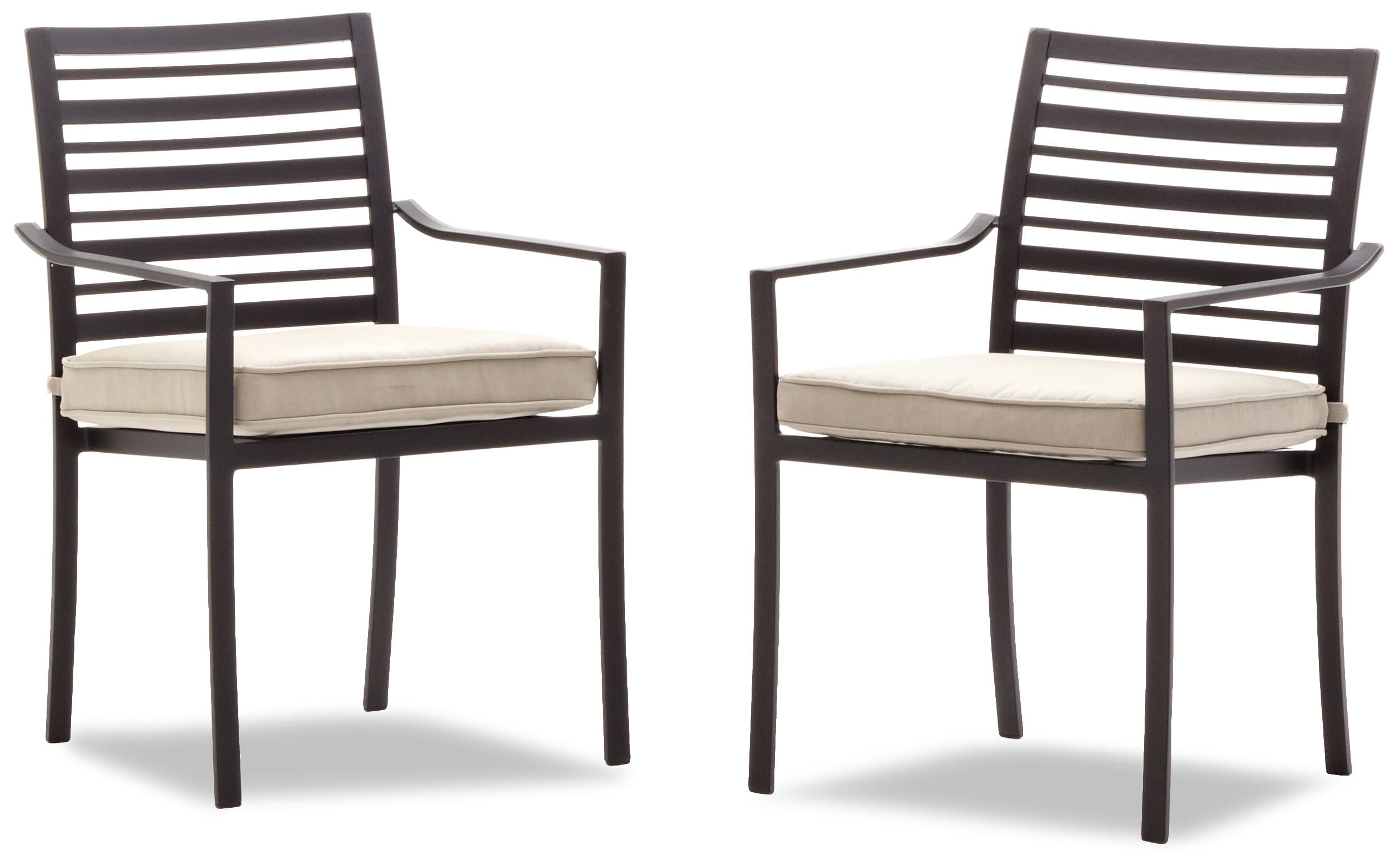 Strathwood Rhodes Dining Arm Chair, Set of 2 — dining armchair pair shown together.