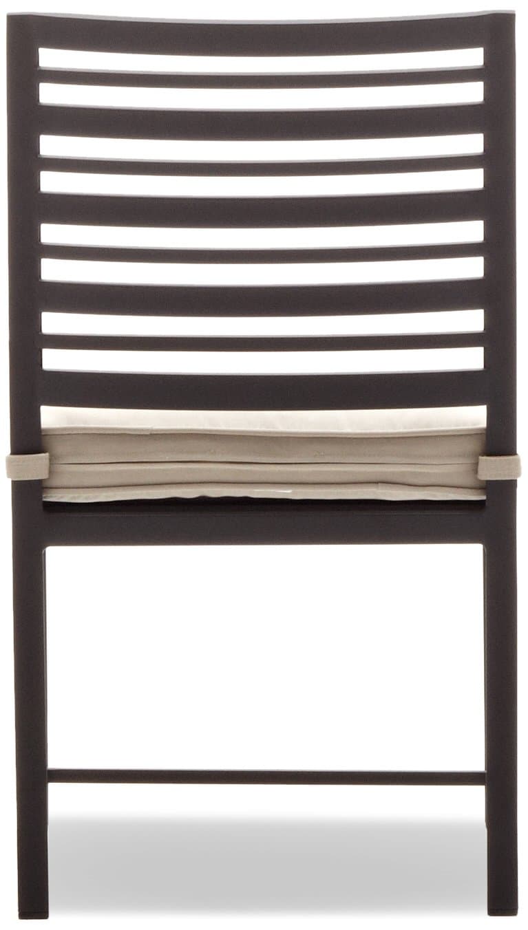 Strathwood Rhodes Dining Side Chair, Set of 2 — front view with cushion removed.