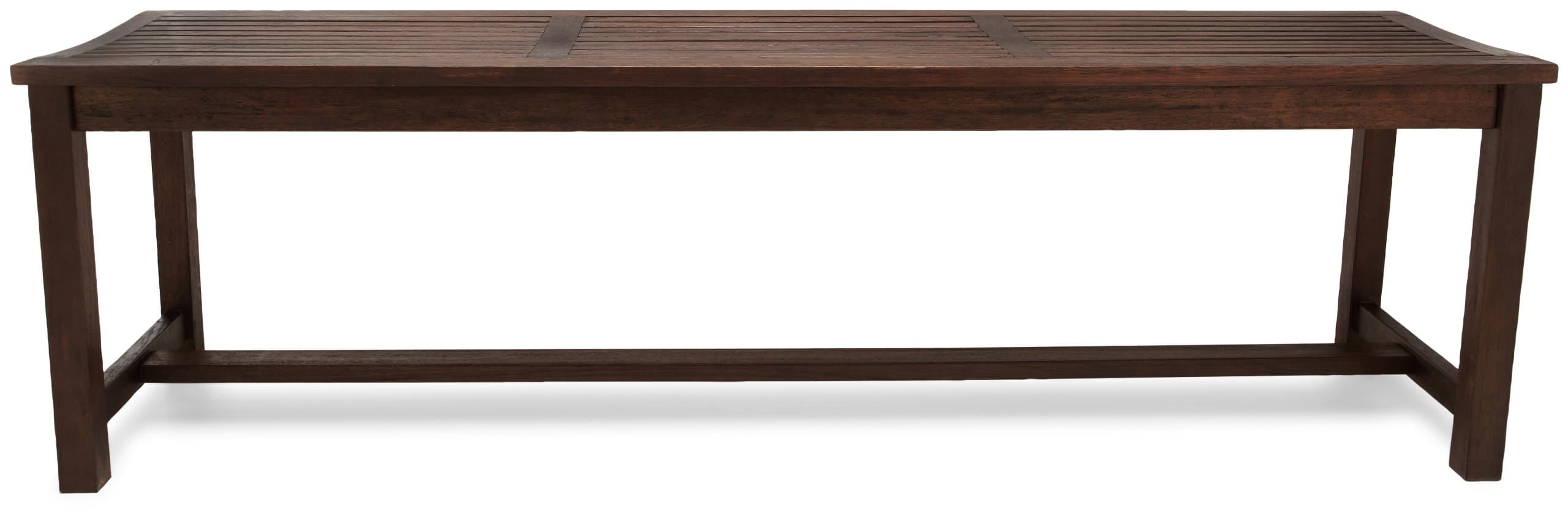 Strathwood Blakely Bench — wide bench front.