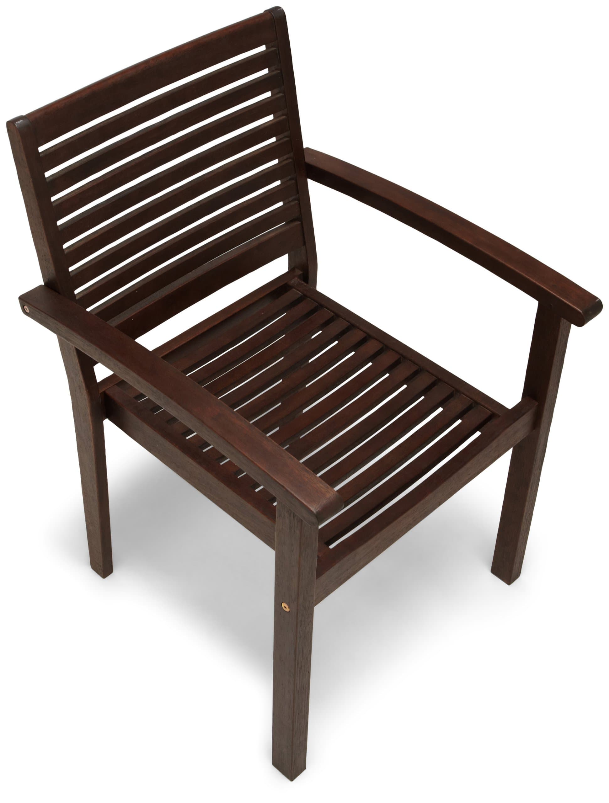 Strathwood Blakely Dining Arm Chair, Set of 2 — single armchair viewed from above.
