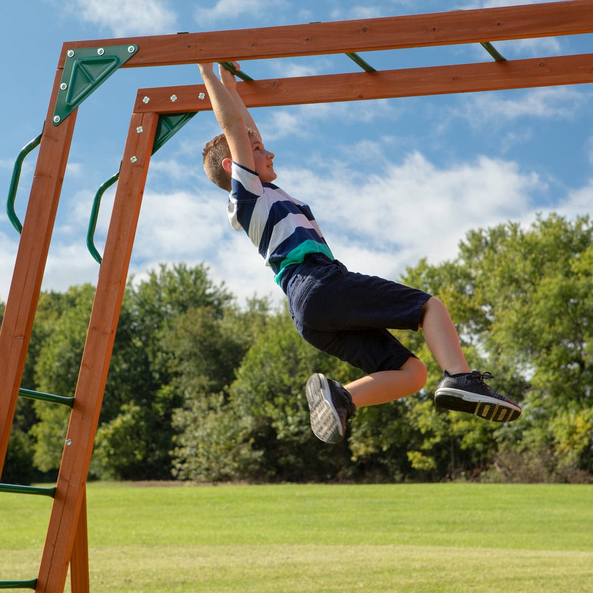 Backyard Discovery Skyfort II Cedar Swing Set — product view 3