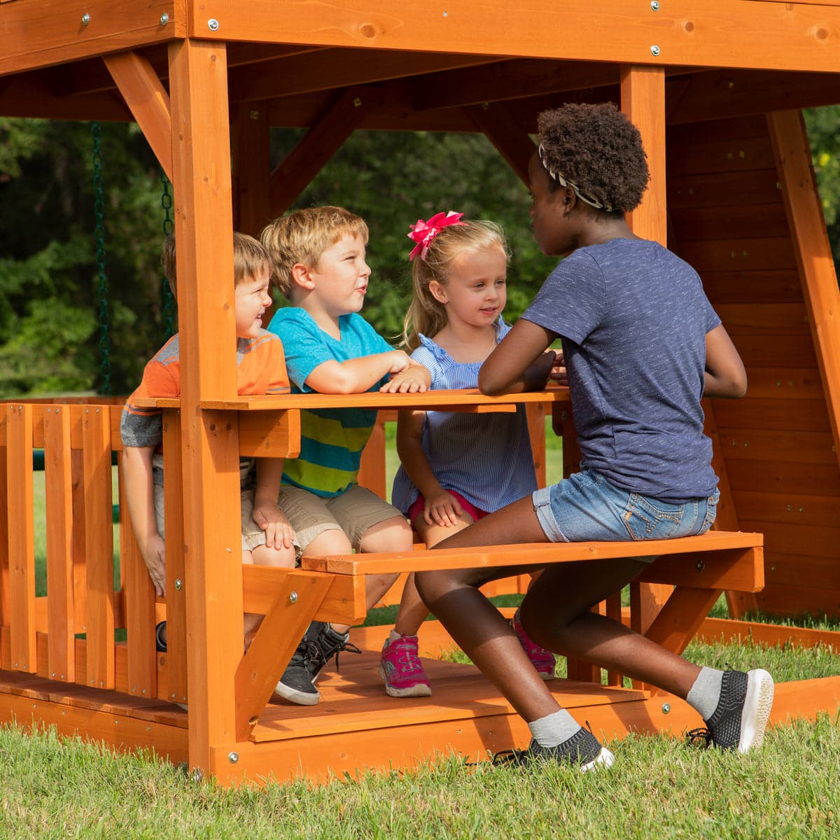 Backyard Discovery Skyfort II Cedar Swing Set — product view 5