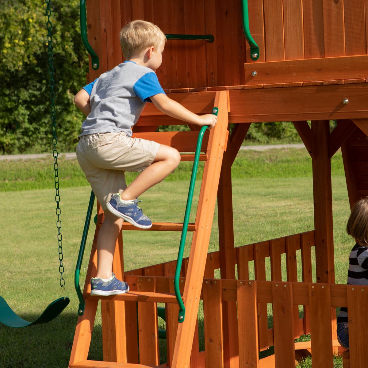 Backyard Discovery Skyfort II Cedar Swing Set — product view 8
