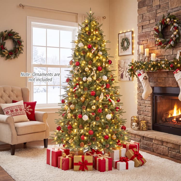 7 ft Pre-lit Pine Cone Christmas Tree — product detail 3