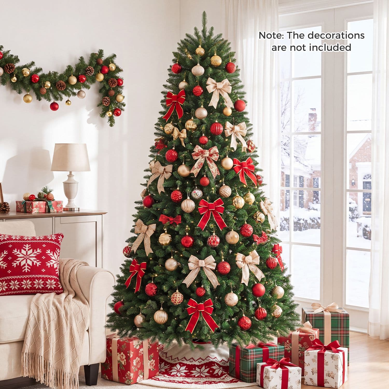 7.5 ft Fir Tree with 700 Warm White LEDs — product detail 5