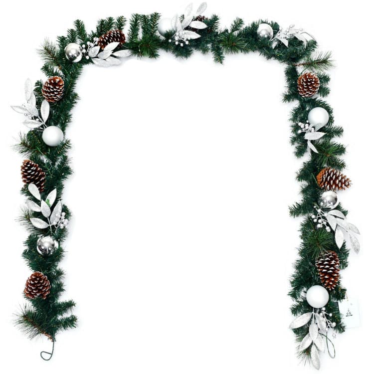 9 ft Silver-accent Garland with 50 LEDs — product detail 4