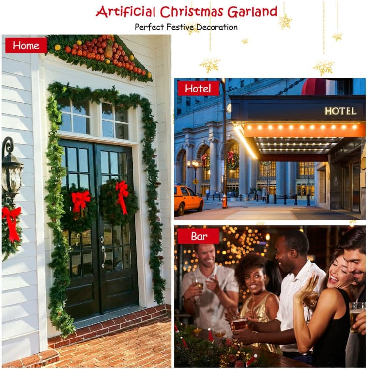 9 ft Silver-accent Garland with 50 LEDs — product detail 8