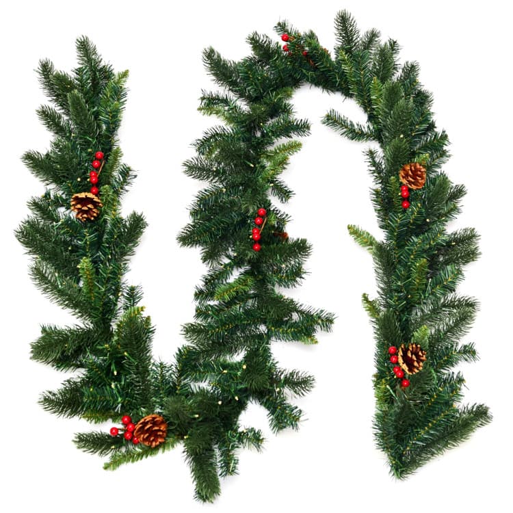 9 ft Berry Garland with 100 LEDs — product detail 9